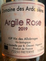 Domaine des Ardoisieres Argile Ros? 2019