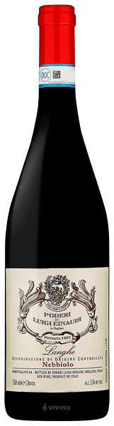 Luigi Einaudi Nebbiolo Langhe 2019