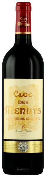 Clos des Menuts Saint-?milion Grand Cru 1988