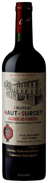 Ch?teau Haut-Surget Lalande-de-Pomerol 2019