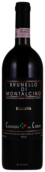 Casanuova delle Cerbaie Riserva Brunello di Montalcino 2001