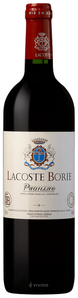 Ch?teau Grand-Puy-Lacoste Lacoste Borie Pauillac 1989