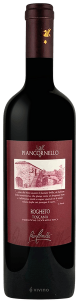 Piancornello Rogheto Toscana 2018