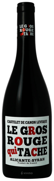 Vignobles Vellas Castelet de Canon Leveque Le Gros Rouge qui Tache Alicante - Syrah 2017