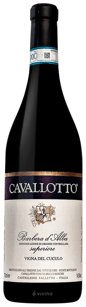 Cavallotto Barbera d'Alba Superiore Vigna del Cuculo 2018