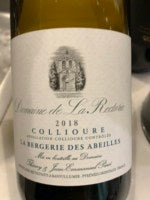 Domaine de la Rectorie La Bergerie des Abeilles Collioure Blanc 2018