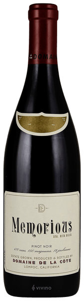 Domaine de la C?te Memorious Pinot Noir 2018