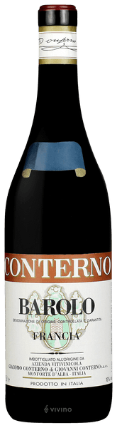 Giacomo Conterno Barolo Cascina Francia 1998