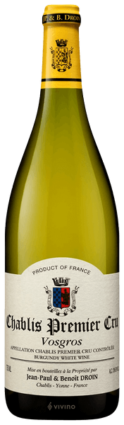 Jean-Paul & Benoit Droin Chablis Premier Cru Vosgros 2018