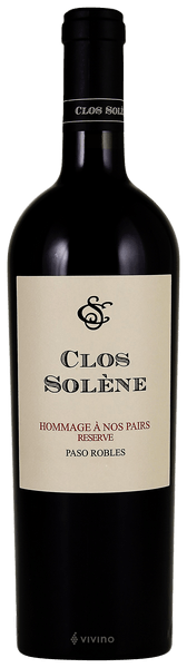 Clos Sol?ne Hommage ? Nos Pairs Reserve 2018