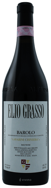 Elio Grasso Barolo Gavarini Chiniera 2013