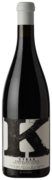 K Vintners Powerline Syrah 2018