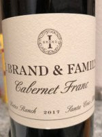 I. Brand & Family Bates Ranch Cabernet Franc 2017
