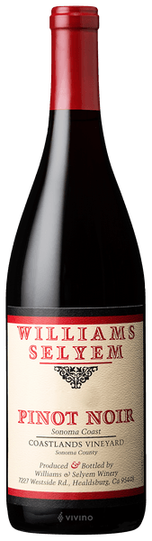Williams Selyem Coastlands Vineyard Pinot Noir 2012
