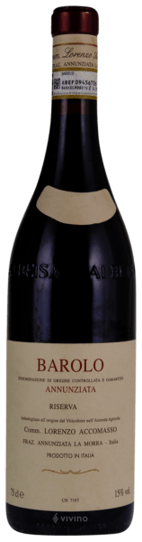 Lorenzo Accomasso Annunziata Barolo Riserva 2012