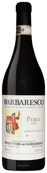 Produttori del Barbaresco Barbaresco Riserva Pora 2009