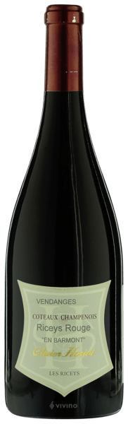 Olivier Horiot Coteaux Champenois En Barmont Riceys Rouge 2014