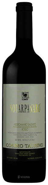 Taurino Notarpanaro Negroamaro 2011
