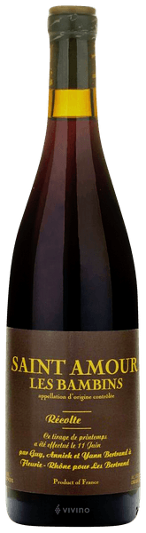 Les Bertrand Les Bambins Saint-Amour 2019
