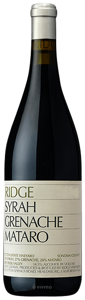 Ridge Vineyards Lytton Estate Vineyard GSM 2009