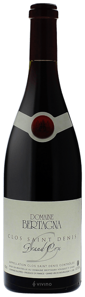 Domaine Bertagna Clos Saint Denis Grand Cru 2015