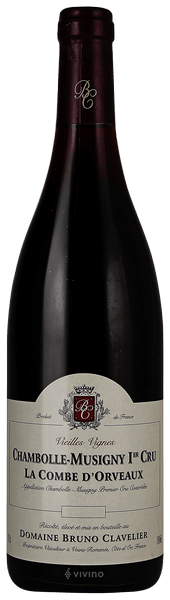 Domaine Bruno Clavelier Vieilles Vignes Chambolle-Musigny 1er Cru 'La Combe d'Orveaux' 2014