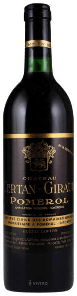 Ch?teau Certan-Giraud Pomerol 1989