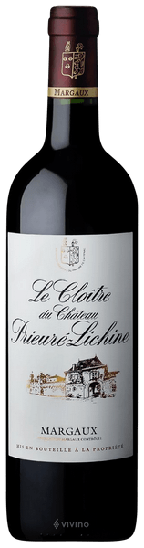 Ch?teau Prieur?-Lichine Le Clo?tre du Prieur?-Lichine Margaux 1998