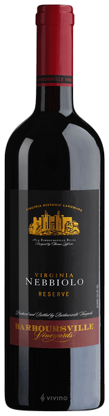 Barboursville Nebbiolo Reserve 2018