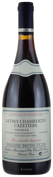 Domaine Bruno Clair Gevrey-Chambertin 1er Cru 'Les Cazetiers' 2014