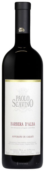 Paolo Scavino Barbera d'Alba Affinato In Carati 2020