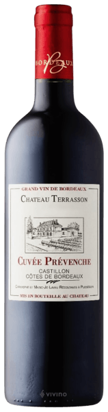 Ch?teau Terrasson Cuv?e Pr?venche Castillon - C?tes de Bordeaux 2016
