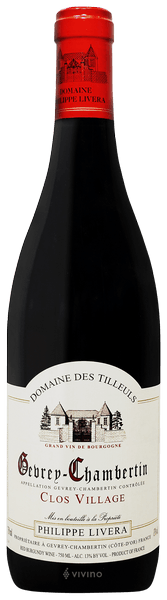 Philippe Livera (Domaine des Tilleuls) Gevrey-Chambertin 'Clos Village' 2018