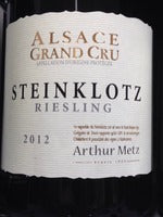 Arthur Metz Riesling Alsace Grand Cru Steinklotz 2012