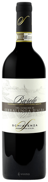 Schiavenza Barolo del Comune di Serralunga d'Alba 2016