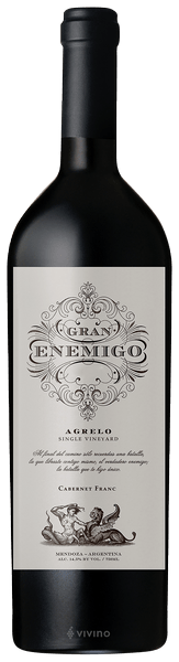 El Enemigo Gran Enemigo Single Vineyard Agrelo Cabernet Franc 2014