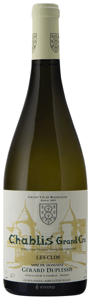 Gerard Duplessis Chablis Grand Cru 'Les Clos' 2018
