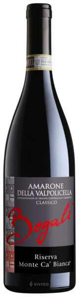 Begali Lorenzo Riserva Monte Ca' Bianca Amarone della Valpolicella Classico 2016