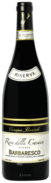 Cascina Baricchi Rose delle Casasse Barbaresco Riserva 2014