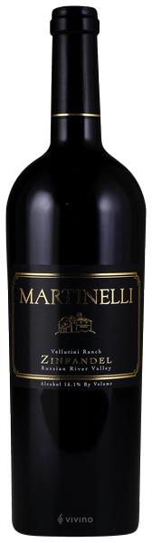 Martinelli Vellutini Ranch Zinfandel 2012