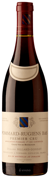 Domaine Billard-Gonnet Pommard-Rugiens Bas Premier Cru 2011