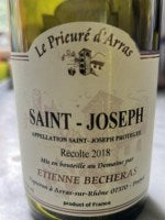 Etienne B?cheras - Le Prieur? d'Arras Saint-Joseph Rouge 2018