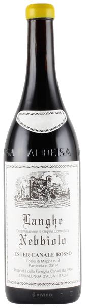 Giovanni Rosso Nebbiolo Ester Canale Rosso 2015