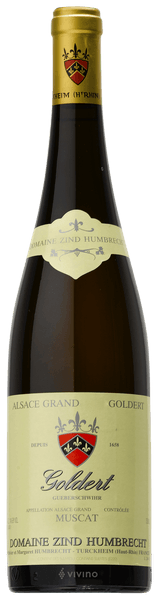 Domaine Zind Humbrecht Muscat Alsace Grand Cru Goldert 2015