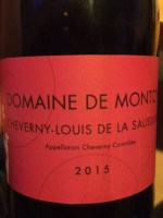 Domaine de Montcy Cheverny - Louis de La Saussaye 2016
