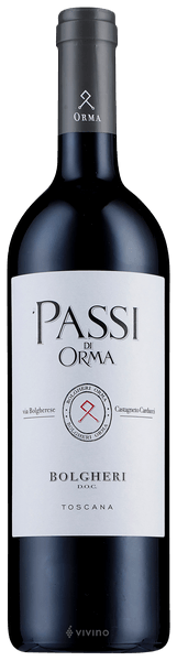Passi di Orma Bolgheri 2018