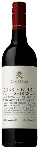 Campbells Bobbie Burns Shiraz 2013