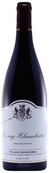 Philippe Rossignol Vieilles Vignes Gevrey-Chambertin 2012