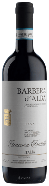 Giacosa Fratelli Barbera d'Alba Bussia 2020