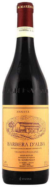 M. Marengo Vigneto Pugnane Barbera d'Alba 2017